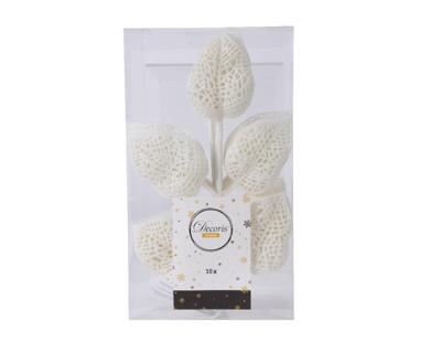 Spray plc l2b16h36 cm winterwit 10st kerst Decoris - Decoris