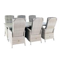 Diningset Santa Maria Honeydew Beige 220 x 100 cm Oosterik Home - Oosterik home - thumbnail