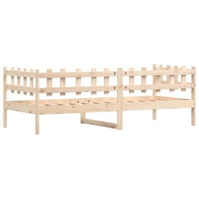 Slaapbank zonder matras 90x200 cm massief grenenhout - thumbnail