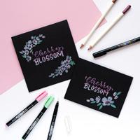 Tombow • brush pen fudenosuke pastel for black paper 6x - thumbnail