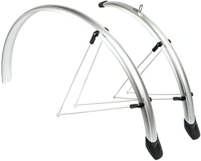 Eurofender Spatbordenset rapido 28 inch 46 mm kunststof zilver