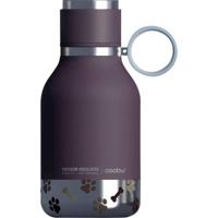 Asobu - Dog Bowl - Edelstahlflasche with Hundenapf 1 Liter Burgunderrot - thumbnail