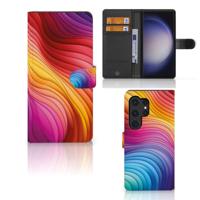 Book Case voor Samsung Galaxy S24 Ultra Regenboog - thumbnail
