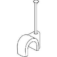 Kabelbeugels wit 6mm 6/25w - thumbnail