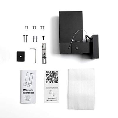Netatmo NOC01-EU Presence Slimme Buitencamera, Wifi, Ingebouwde Verlichting, Bewegingsdetectie, Nachtzicht, Zonder Abonnement, Zwart Aluminium, 5 x 11 x 20 Cm
