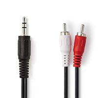 Nedis cagt22200bk15 stereo audiokabel 3,5 mm male - 2x rca male 1,5 m zwart - thumbnail