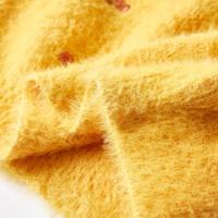 Kindertrui gebreid 140 okerkleurig - thumbnail