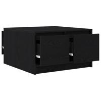 Salontafel met lades 70,5x70x40 cm zwart eikenkleurig - thumbnail