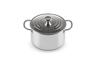Le Creuset Pannenset Signature - RVS - Inductie - 4 kookpannen met deksels - 4 Delig