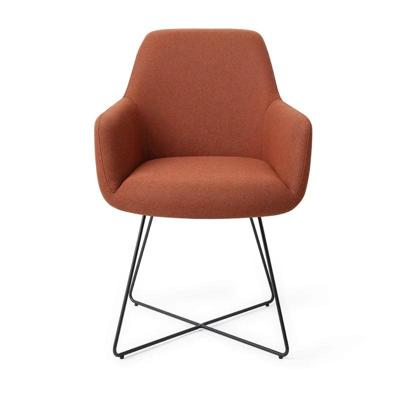 Jesper Home Eetkamerstoel 'Hiroo' Cross Gold, kleur Hearth Harmony