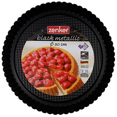 Zenker vruchtentaartbodem black metallic 30cm
