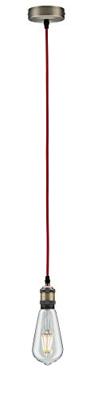 Paulmann Eldar 50386 Plafondlamp LED E27 Rood, Nikkel (geborsteld)