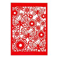 Creativ Company Patroonkarton, vel 10,5x15 cm, 200 gr, rood, 10 stuk/ 1 doos - thumbnail
