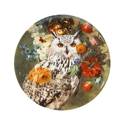 Heinen Delfts Blauw - Wandbord Oehoe d26.5cm Heinen Delfts Blauw - Wandbord Oehoe d26.5cm