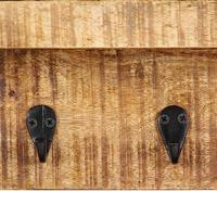 VidaXL Wandkapstok 60x15x20 cm massief ruw mangohout - thumbnail