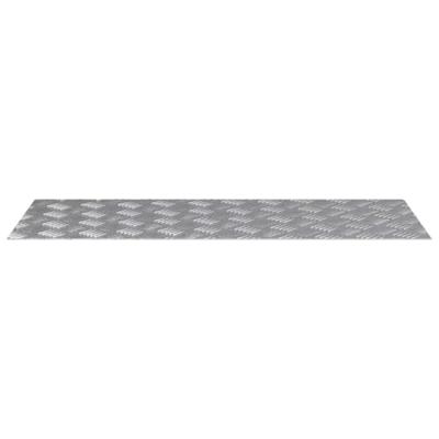 VidaXL Trap tread rechthoekig 4 pcs zilver 100 x 40 cm aluminium VidaXL Trap tread rechthoekig 4 pcs zilver 100 x 40 cm aluminium