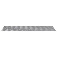 VidaXL Trap tread rechthoekig 4 pcs zilver 100 x 40 cm aluminium - thumbnail