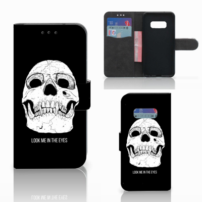 Telefoonhoesje met Naam Samsung Galaxy S10e Skull Eyes Telefoonhoesje met Naam Samsung Galaxy S10e Skull Eyes