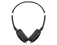 JVC HA-S160M-B - Flats opvouwbare en compacte hoofdtelefoon in glanzende trendy kleur, met schakelaar voor microfoon aan/uit, ideaal voor telewerken en online seminars (zwart) - thumbnail