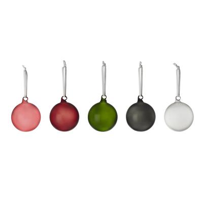 Iittala Glazen gekleurde kerstballenset 8 cm, per 5