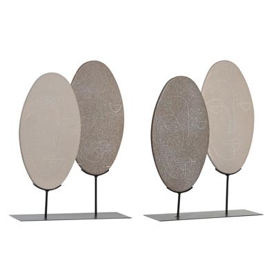 Decoratieve figuren DKD Home Decor Beige Lichtbruin Modern 27 x 8 x 35,5 cm (2 Stuks) Decoratieve figuren DKD Home Decor Beige Lichtbruin Modern 27 x 8 x 35,5 cm (2 Stuks)