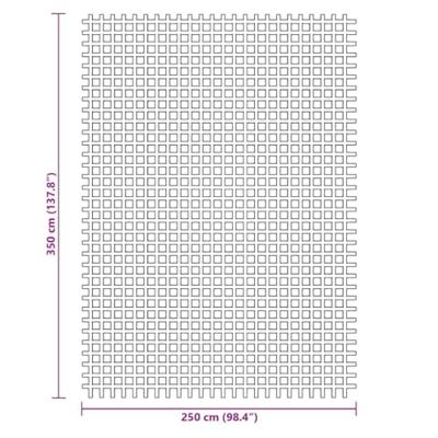 VidaXL Tenttapijt 3,5x2,5 m blauw