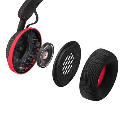 Philips TAA6219BK 6000-serie Over Ear zelfopladende Bluetooth-koptelefoon voor sport op zonne-energie, batterijreserve van 80 uur, ideaal voor fitness, hardlopen en andere sporten - Zwart en Rood