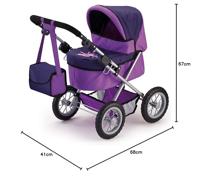 Bayer design poppenwagen Trendy (Lila) - thumbnail