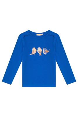 Someone Meisjes t-shirt LS - Donker kobalt blauw