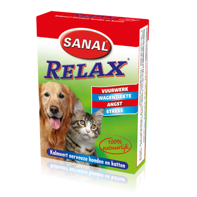 SANAL DOG/CAT RELAX KALMERINGSTABLET 15 TABLETTEN