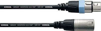 Cordial CCM 10 FM XLR Verbindingskabel [1x XLR-bus - 1x XLR-stekker] 10.00 m Zwart