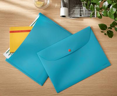 Leitz Cosy projectomslag A4, 2 compartimenten, uit PP, grijs