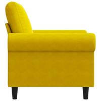 Fauteuil 60 cm fluweel geel - thumbnail
