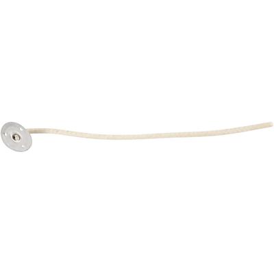 Lonten voor kaarsen in houder, Geschikt voor houders met een diameter van 20-65 mm, L: 110 mm, dikte 2 mm, 10 stuk/ 1 doos