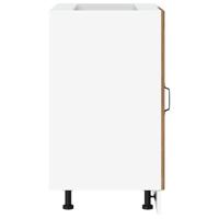 Keuken onderkast Lyon bewerkt hout oud houtkleurig - thumbnail