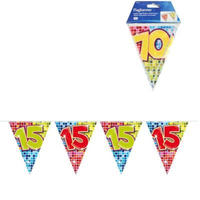 Folat vlaggenlijn blocks 15 jaar 3 meter | 24 stuks