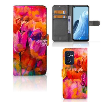 Hoesje OPPO Find X5 Lite | Reno 7 5G Tulips Hoesje OPPO Find X5 Lite | Reno 7 5G Tulips