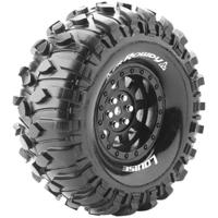 Louise 1:10 Crawler Velgen Rowdy 9-spaaks Zwart 2 stuk(s) - thumbnail