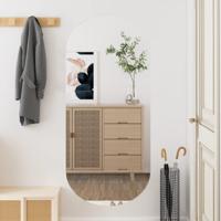 VidaXL Wandspiegel 45x100 cm ovaal glas - thumbnail