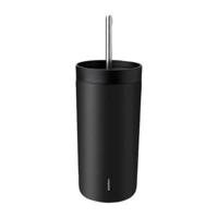 Stelton To Sip Thermosbeker met rietje Soft Black 0.4l - thumbnail