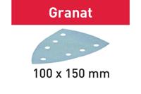 Schuurvel granat delta 100x150mm p80(10) - thumbnail