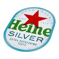 Heineken - Bierviltjes Silver - 400 stuks (4x 100 stuks) - thumbnail