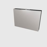Spiegelkast Boss & Wessing Cube 100x70x16 cm Mat Zwart Urban Boss & Wessing - thumbnail