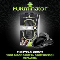FURminator - rubberen borstel voor honden en paarden - L - thumbnail