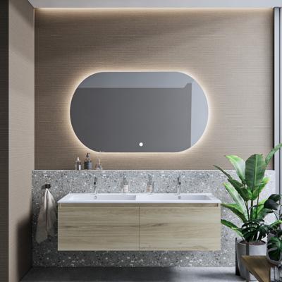 Badkamermeubelset BWS Anubis 120cm 2 Laden Natuur Eiken Met Wastafel (Naar Keuze) Badkamermeubelset BWS Anubis 120cm 2 Laden Natuur Eiken Met Wastafel (Naar Keuze)