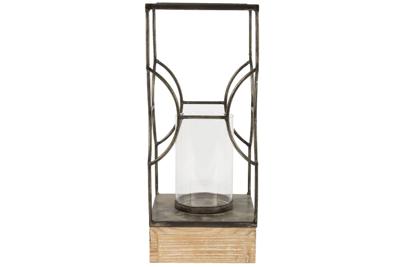 Theelichth Dido L grijs