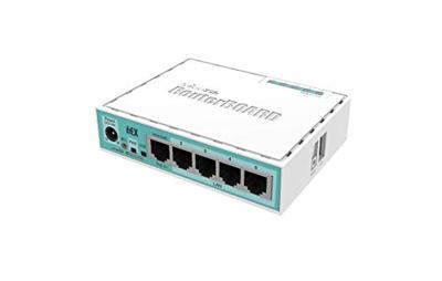 Mikrotik RB750GR3 Ethernet LAN Turkoois, Wit bedrade router Mikrotik RB750GR3 Ethernet LAN Turkoois, Wit bedrade router