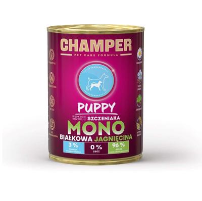 CHAMPER Puppy Monoprotein Lamb - natvoer voor honden - 400g