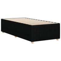 Bedframe zonder matras 90x190 cm stof zwart - thumbnail