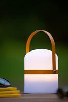 Lucide LITTLE JOE - Oplaadbare Tafellamp Binnen/Buiten - Accu/Batterij - Ø 10 cm - LED Dimb. - 1x0,3W 3000K - IP44 - Bruin - thumbnail
